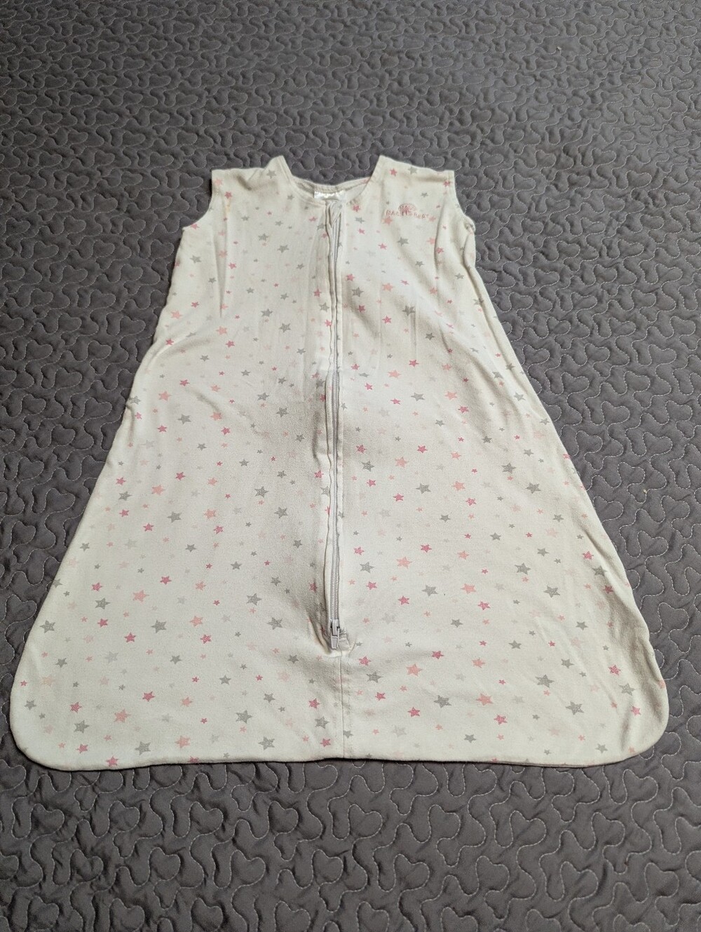 Halo Sleep Sack Med 6-12 Mo Pink and Gray Stars
